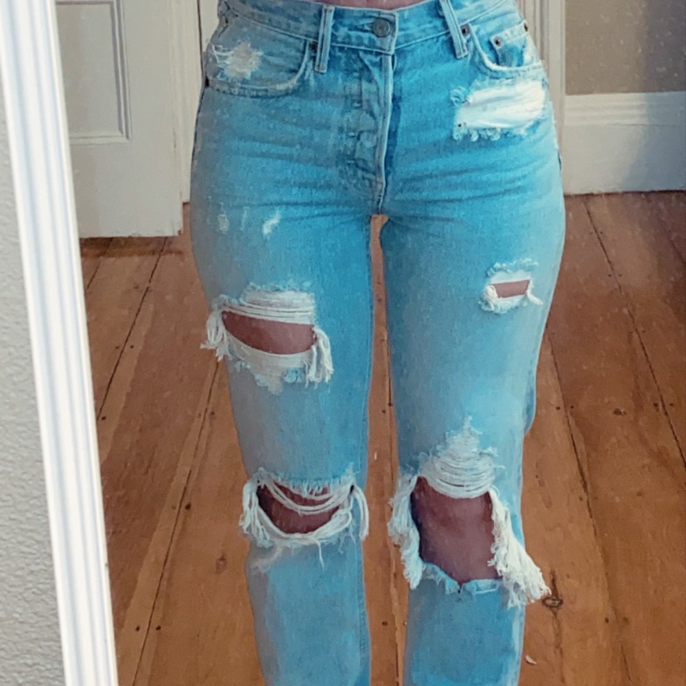 Helena High-Rise Straight Jean in Jaggar